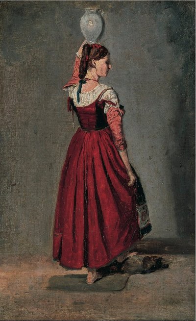 Olasz nő alkotó: Jean Baptiste Camille Corot